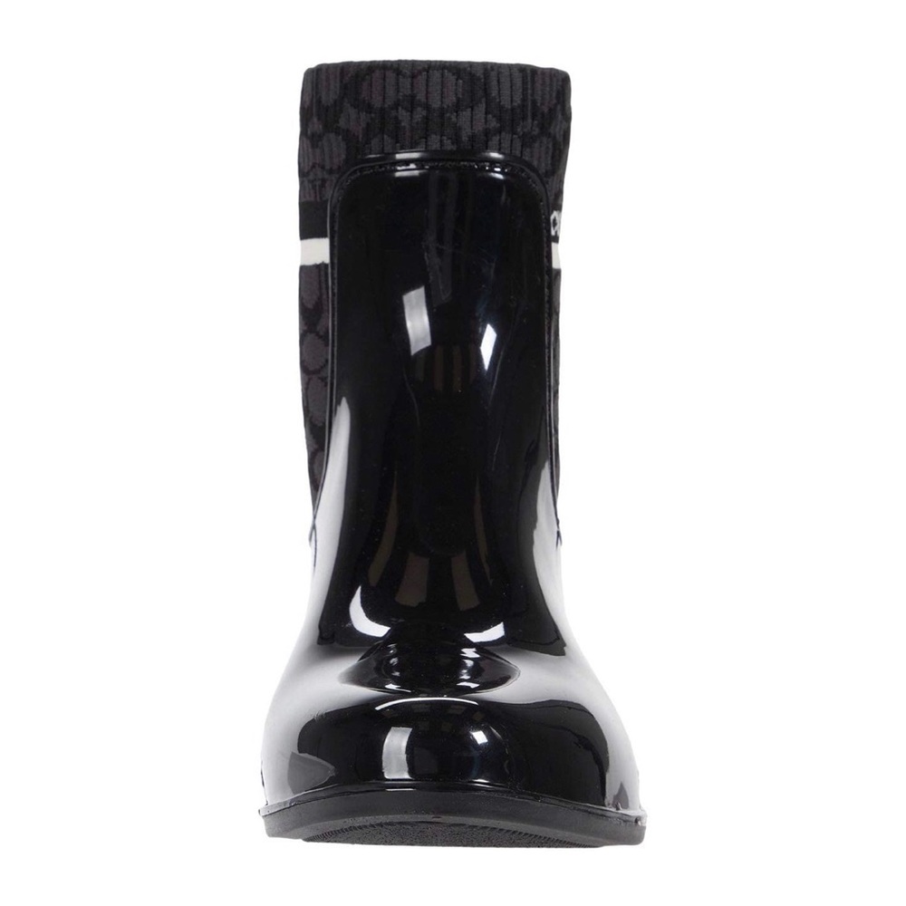 Coach Rivington Rain Bootie Black Rubber 6 B (M) Brand New - Picture 2 of 11